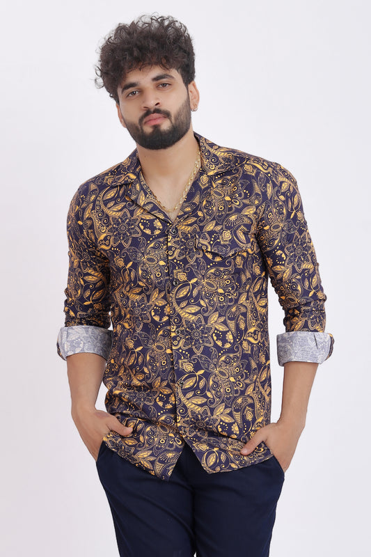 HEMPTITUDE Men's Premium Regular Fit Spread Collar Full-Sleeve Casual Shirt Organic Hemp Fabric